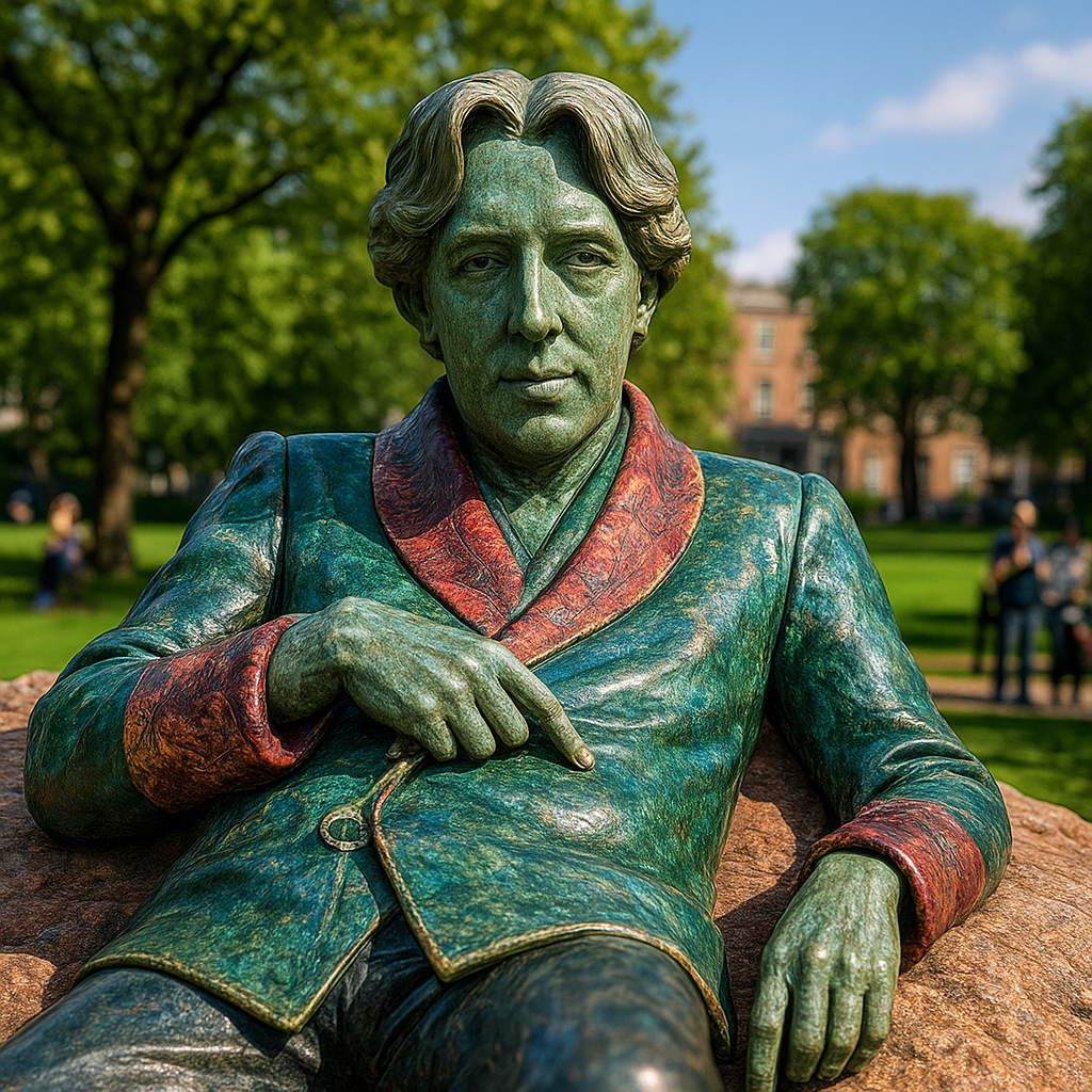 Oscar Wilde Memorial Sculpture Dublin