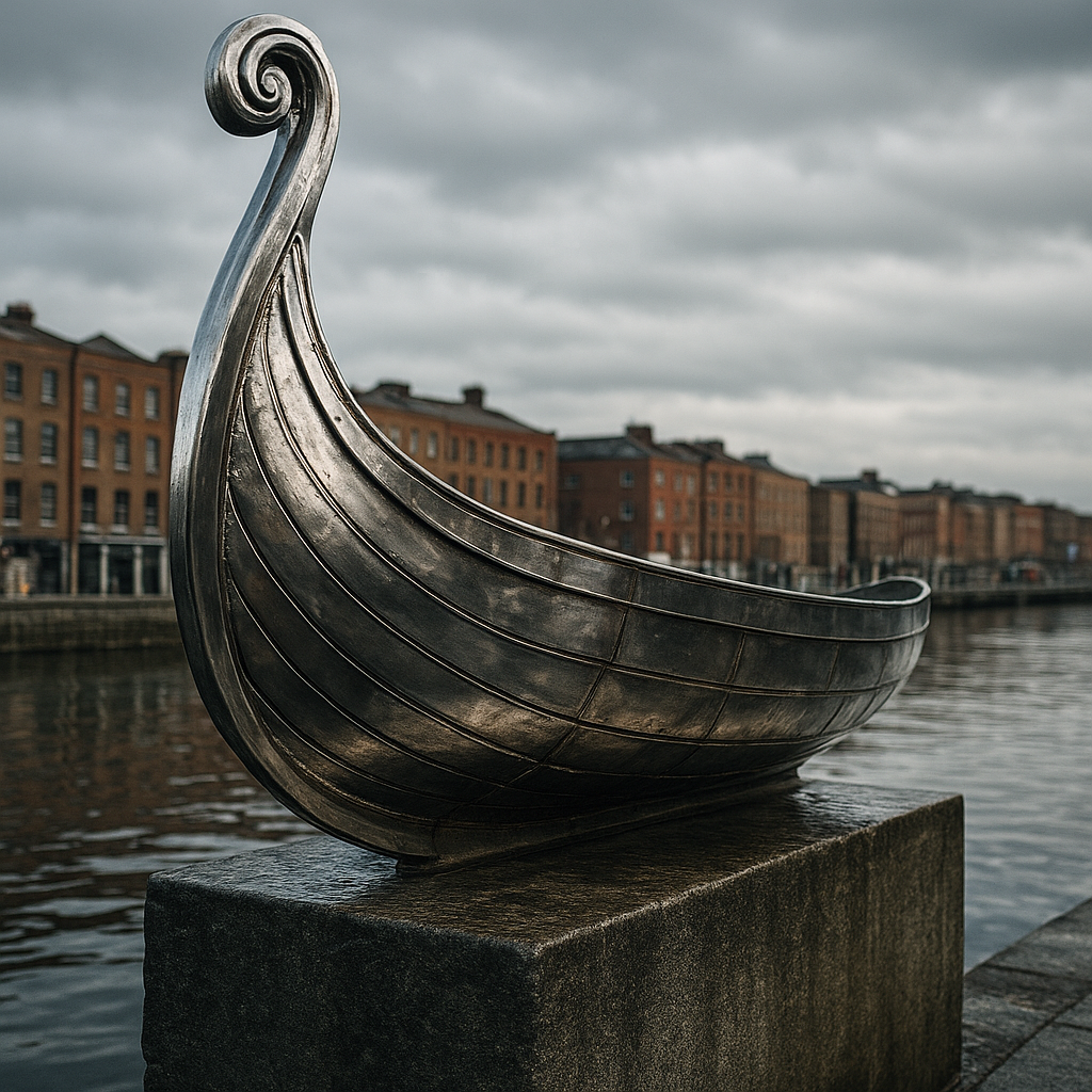 Viking Longboat Sculpture Dublin